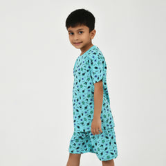 Boys Summer Essential – Bright Printed Tee & Shorts Set