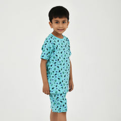 Boys Summer Essential – Bright Printed Tee & Shorts Set