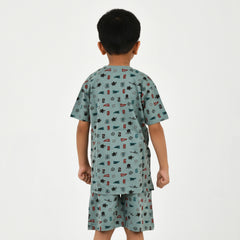 Boys Summer Essential – Bright Printed Tee & Shorts Set