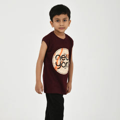 Cut Sleeve T-Shirt with Capri Set for Boys – Perfect for Playtime