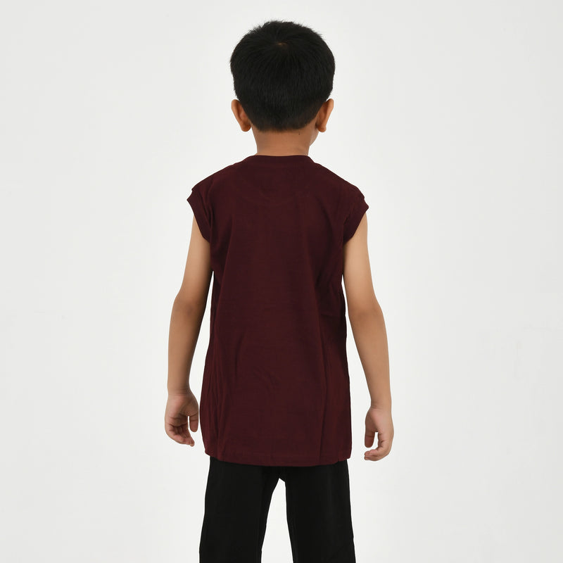 Cut Sleeve T-Shirt with Capri Set for Boys – Perfect for Playtime