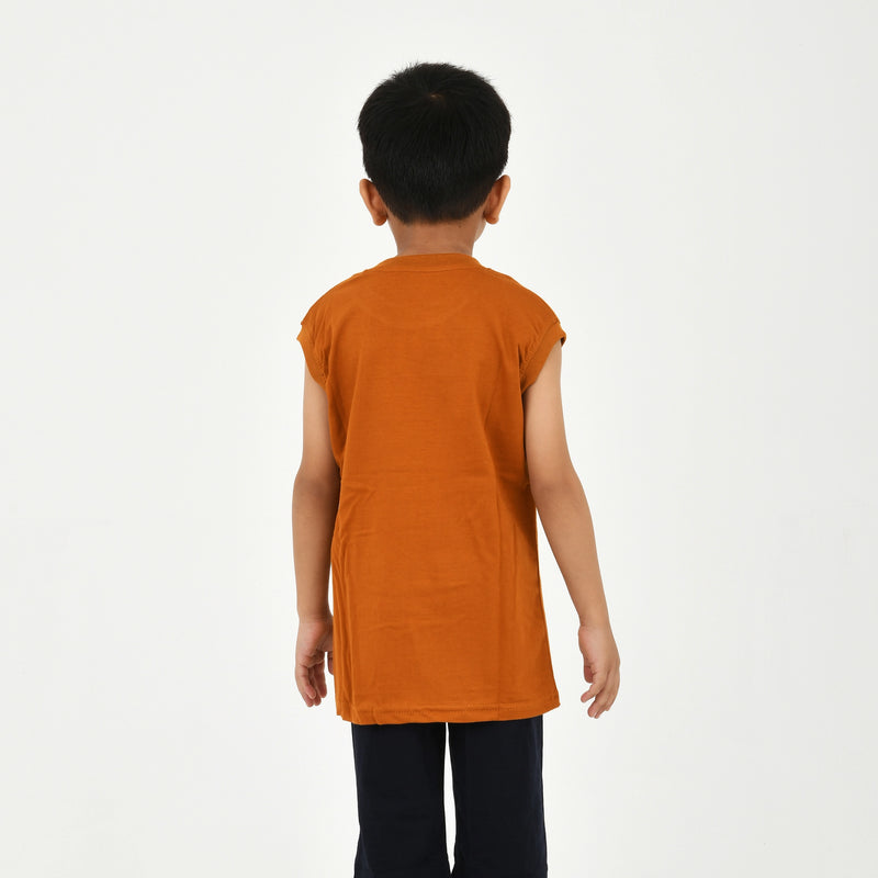 Cut Sleeve T-Shirt with Capri Set for Boys – Perfect for Playtime