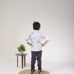Dress Him to Impress – Elegant Boys Printed Shirt with Jeans