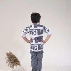 Smart Look for Little Boys –  Print Shirt with Matching Bottom