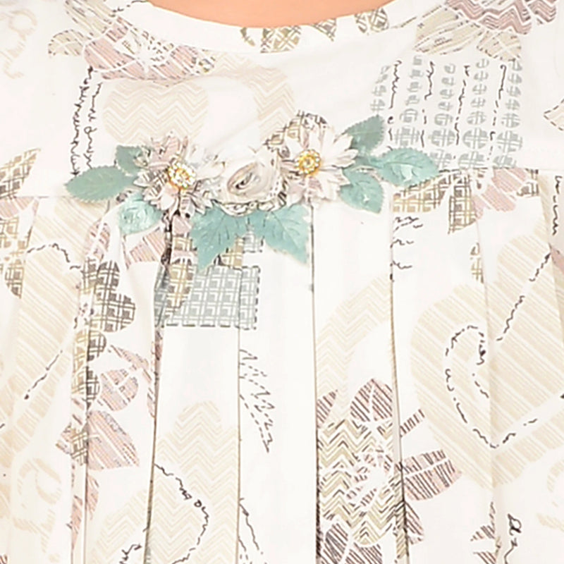 Girls' Floral Print Top with Shorts – Casual & Chic Summer Outfit