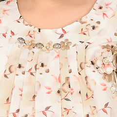 Girls' Floral Print Top with Shorts – Casual & Chic Summer Outfit