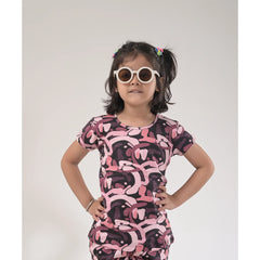 Stylish Girls Loungewear –  Drop Shoulder Top & Shorts Set