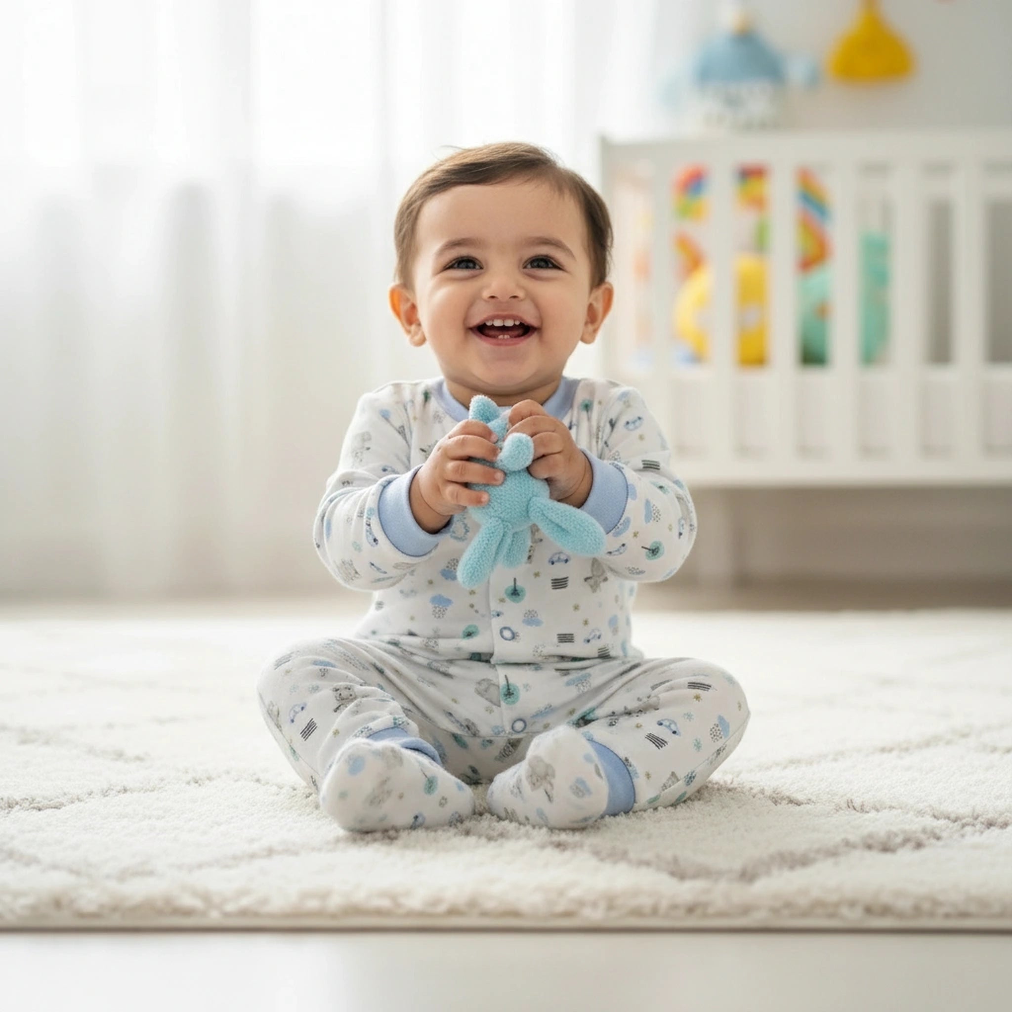 Premium Baby Sleepsuits (Set of 3) – Soft Breathable Cotton