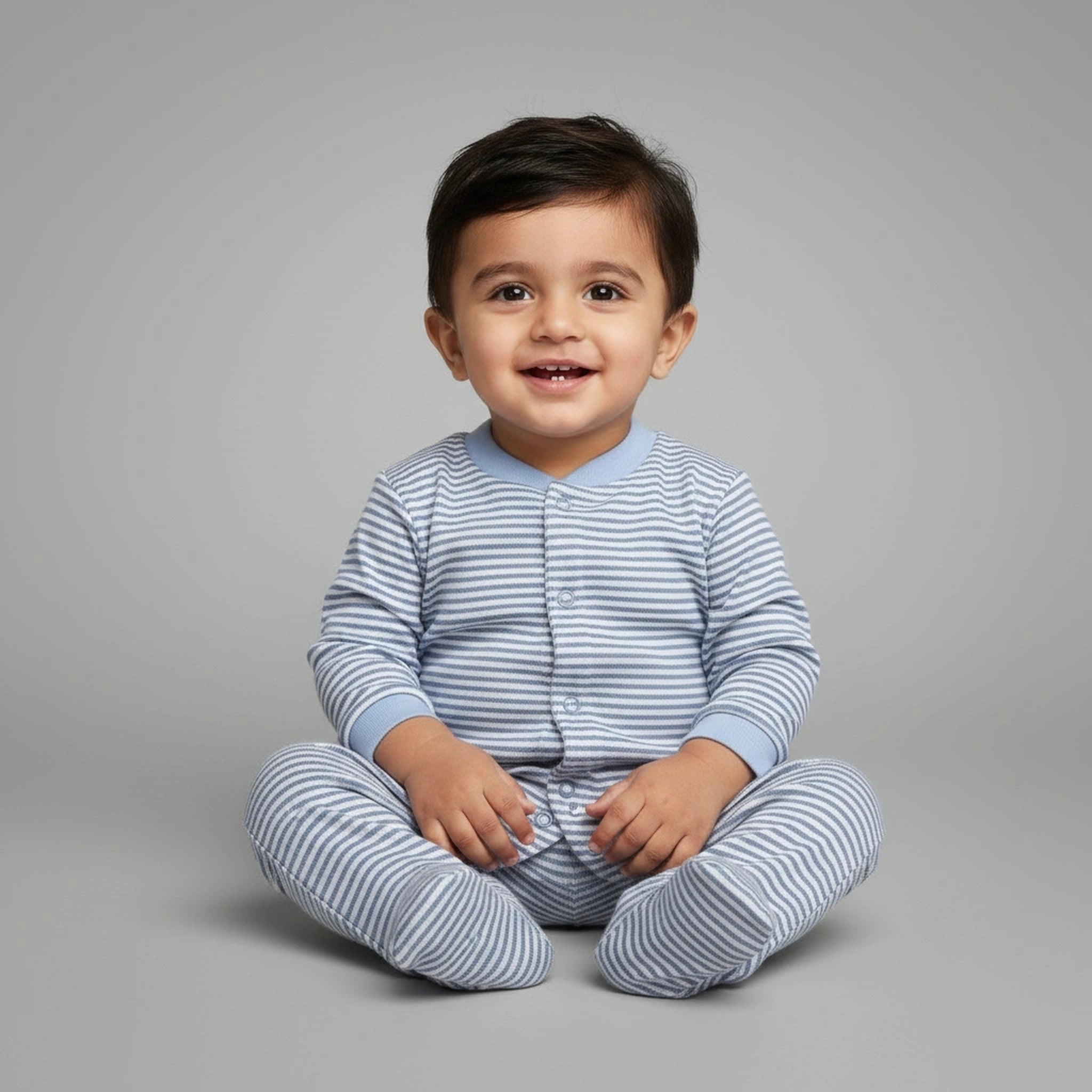 Premium Baby Sleepsuits (Set of 3) – Soft Breathable Cotton
