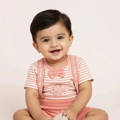 Kids' Romper with Cute Bow Accent – Fashionable & Fun
