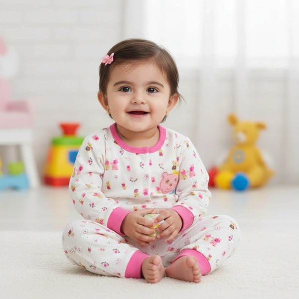 Casual Babywear Set - Printed Top & Bottoms for Boys and Girls