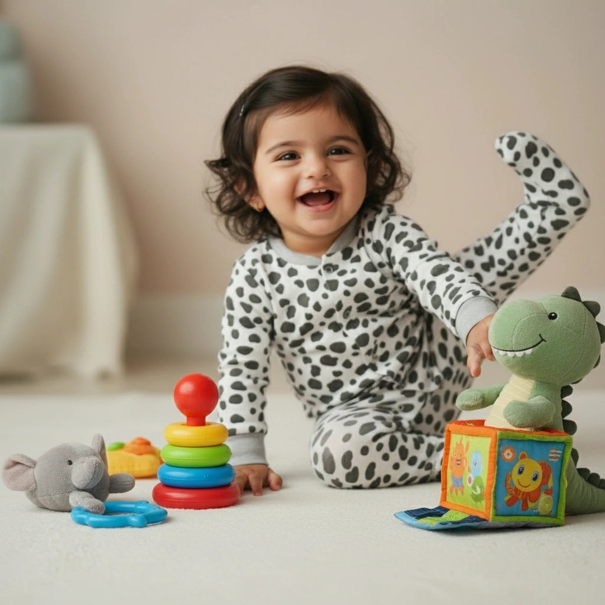Pack of 3 - Premium Baby Sleepsuits Breathable Cotton Fabric - image 5