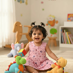 Pack of 2 Summer Frocks for Girls - 100% Pure Cotton, Soft & Stylish