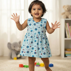 Pack of 2 Summer Frocks for Girls - 100% Pure Cotton, Soft & Stylish