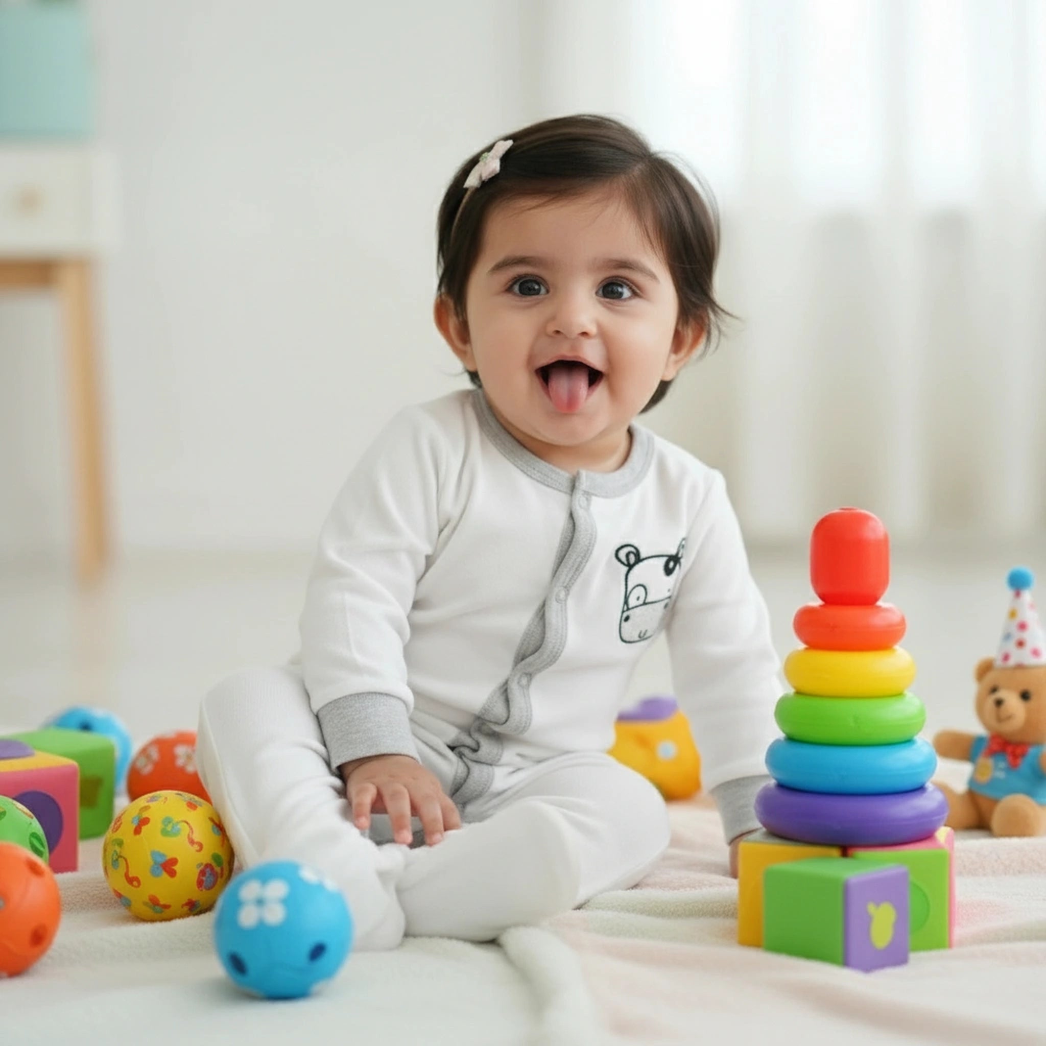 Pack of 3 - Premium Baby Sleepsuits Breathable Cotton Fabric