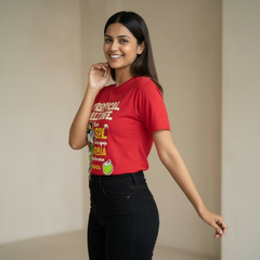 Women’s Tropical Culture Graphic T-Shirt – Casual Printed Cotton Tee