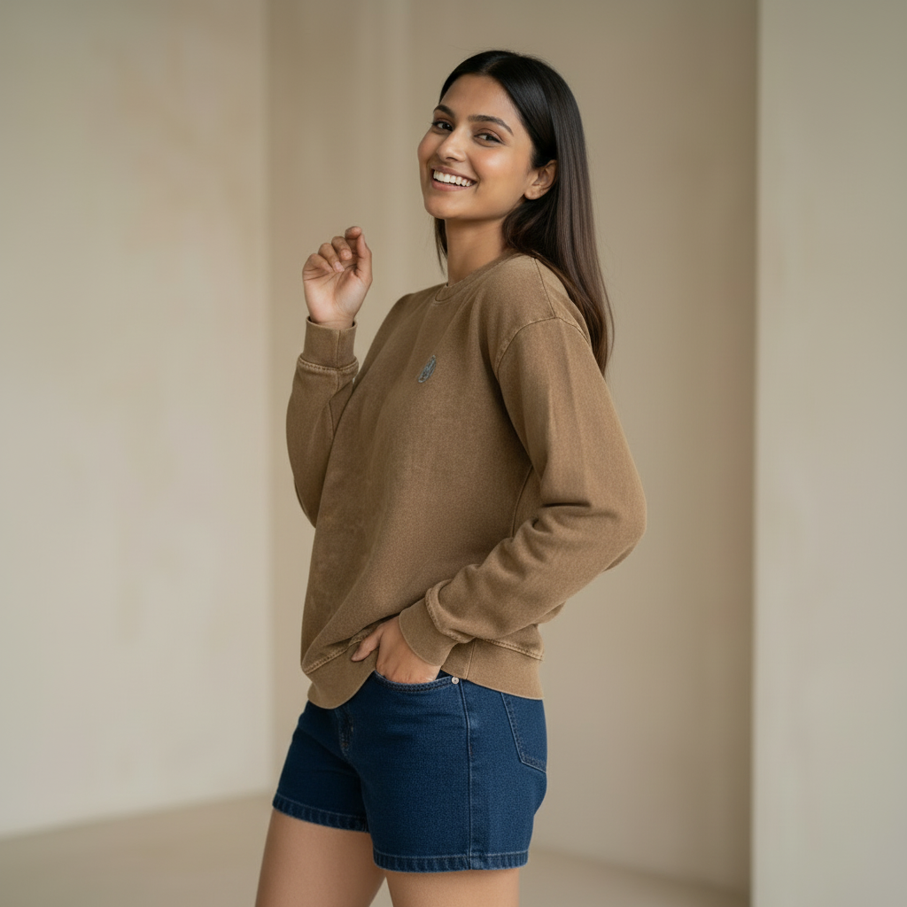 Women’s Full Sleeve Cotton T-Shirt – Classic Crew Neck t-shirt - image 4
