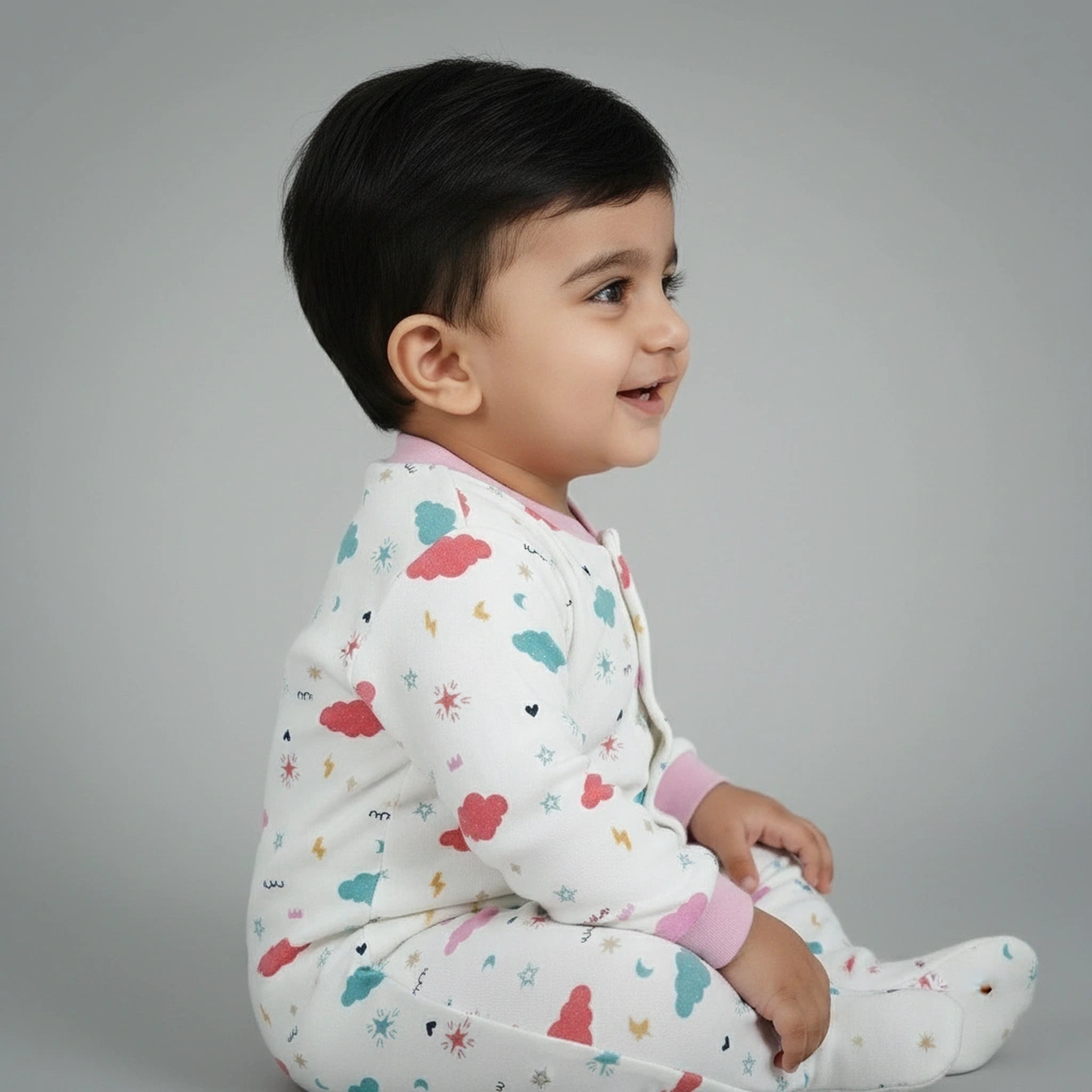 Premium Baby Sleepsuits (Set of 3) – Soft Breathable Cotton