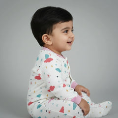 Premium Baby Sleepsuits (Set of 3) – Soft Breathable Cotton