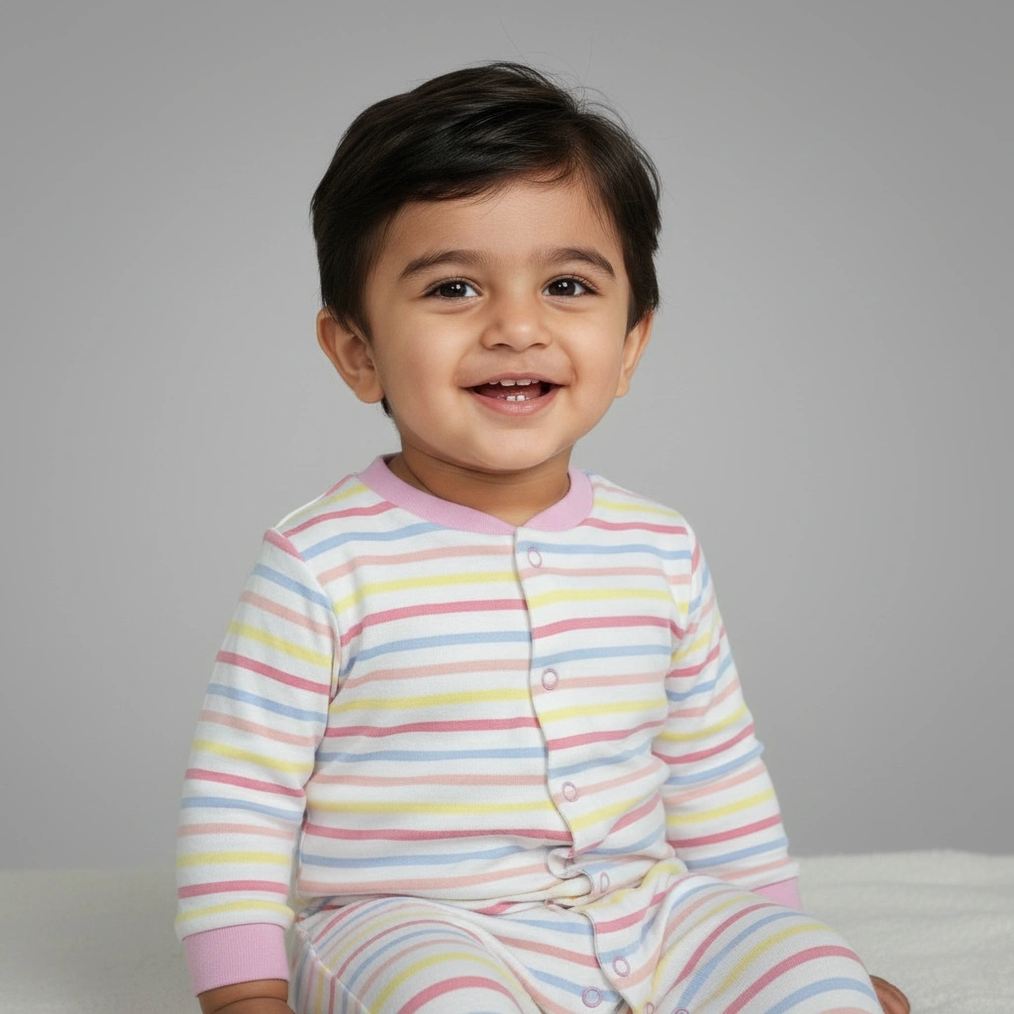 Premium Baby Sleepsuits (Set of 3) – Soft Breathable Cotton